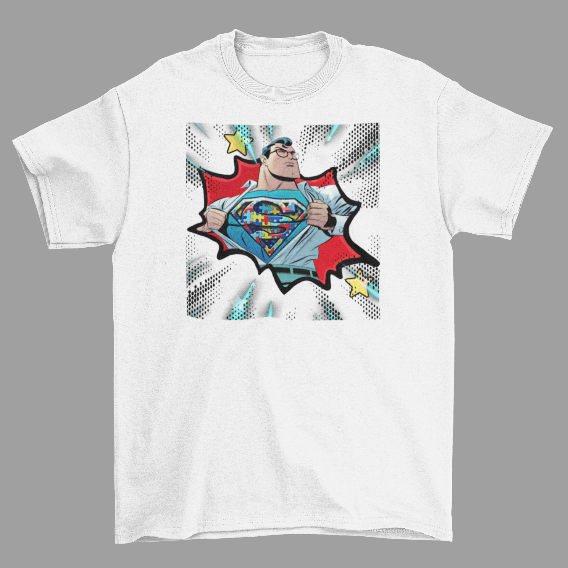 Superman Autism Awareness Emblem T-Shirt