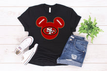 Load image into Gallery viewer, Disney Mickey Mouse San Francisco 49ers Football T-Shirt