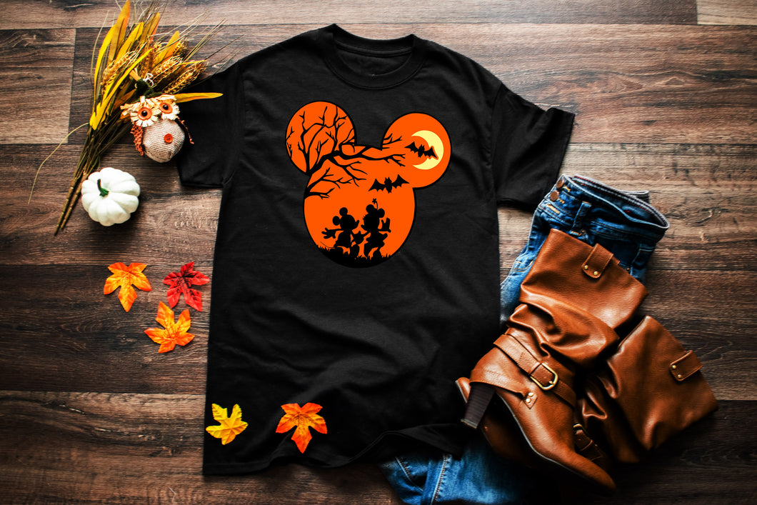 Disney Mickey & Minnie Mouse Spooky Halloween T-Shirt