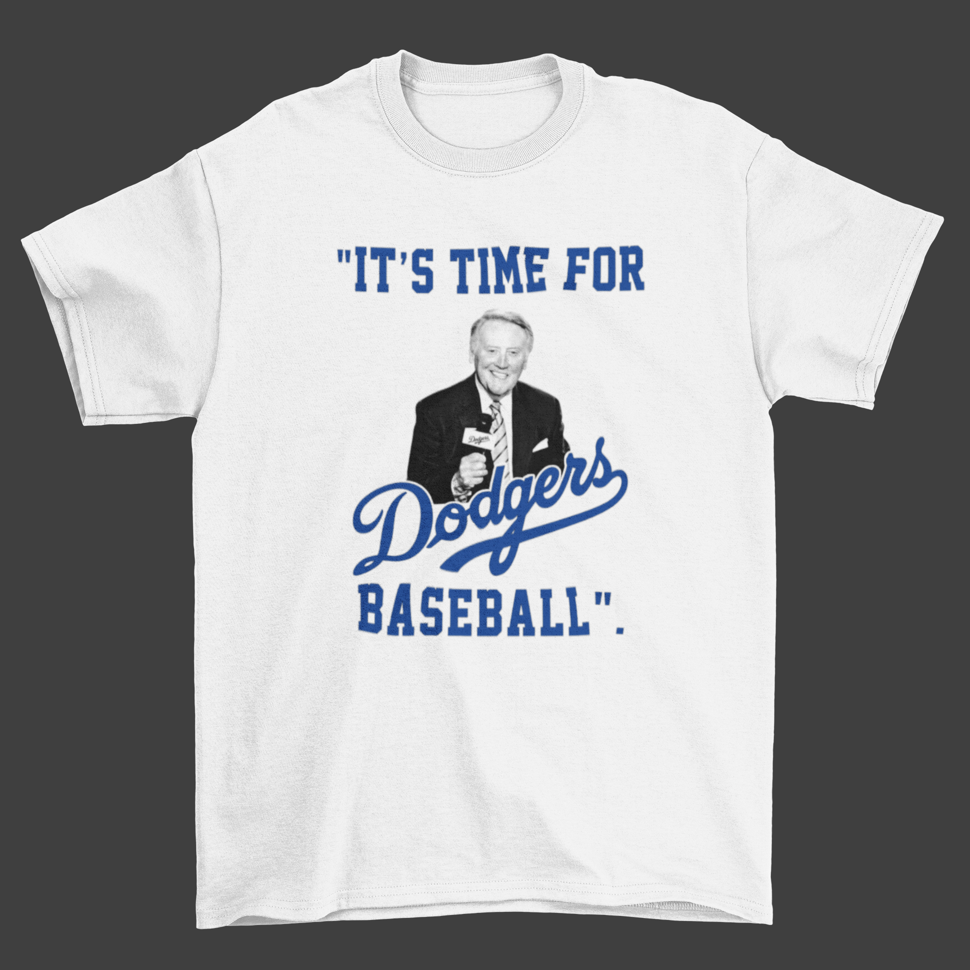 It's Time For Dodgers Baseball quotes Vin Scully T-Shirt - Anynee